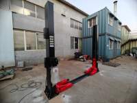 Elevador Hidráulico de Doble Cilindro de 5000 kg de Capacidad, Equipo de Elevación de Vehículos Eléctricos para Garaje, Directo de Fábrica