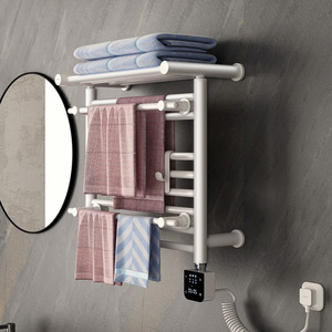 Sèche-serviettes mural intérieur certifié ISO, gain de place, pour salle de bain, radiateur électrique chauffant pour serviettes, en promotion - Product Image 1