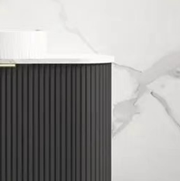 Nouveau design avec matériau PVC Cabinet avec évier Vanité avec miroir Lavabo pour hôtel Salle de bain Salle de bain de luxe
