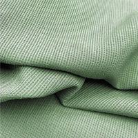 Tissu en dentelle de chiffon de polyester et élasthanne bleu teint respirant de haute qualité en gros, tissu de maille satinée plissé pour robe, tissu pour filles