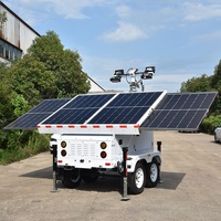 Tour d'éclairage solaire à 4 panneaux, réservoir de carburant 50L, 96000lm, contrôleur MPPT écologique, générateur pour la construction