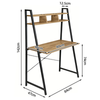 Bureau d'ordinateur moderne multifonctionnel en métal, table convertible pour PC et ordinateur portable, pour la maison, l'école et le bureau