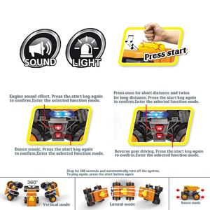 Camión de <span class=keywords><strong>Juguete</strong></span> Eléctrico Jacko Toys con Bidones de Aceite, Barricada, Luces y Música, Camión de Baile, Coche de Ingeniería con Botón de Arranque para Niños - Product Image 2