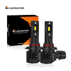 LUXFIGHTER Bohlam Lampu Mobil Super Terang Lampu Aksesori Lampu Depan Mobil H7 Luces Led H11 Focos Led H4 Faros Led