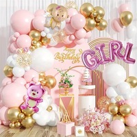 Perlengkapan Dekorasi Balon Garland Arch untuk Acara Pengungkapan Jenis Kelamin Bayi, Dekorasi Balon Baby Shower, Spanduk, Perlengkapan Pesta