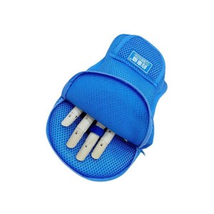 Rehabilitation Gloves With Anti <b>Scratch</b> <b>Pads</b> Blue One Size Manual Operation For Elderly And Child Care - Product Image 3
