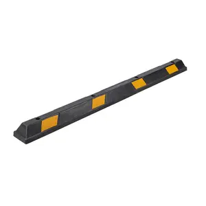 Rubber Reflecterende Auto Stop Parking Stop Wiel Stop Garage Auto Stopper Gerecycled Autoband Rubber Pvc Reflectoren Met Glazen Kralen