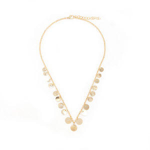 Collar de clavícula redondo metálico Simple de joyería de nuevo estilo de moda europea y americana transfronteriza para mujer - Product Image 5