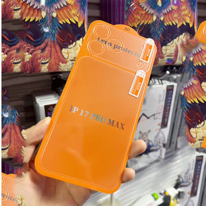 Nueva moda 2 en 1 antiarañazos <span class=keywords><strong>barato</strong></span> móvil pegatina trasera para Iphone17promax accesorios al por mayor lente mascota con borde de arco - Product Image 4