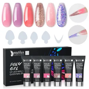 Beautilux Brand New Fabricante Rápido Unhas Enhancement Gel PolishAcryl Gel Set UV LED Nail Gel Construção Kit