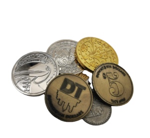 Custom Metal Spanish Antique Gold Eye Shape <strong>Coin</strong>