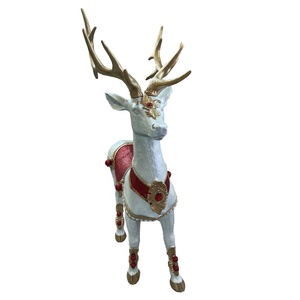 BSCI usine oem grandeur nature <span class=keywords><strong>noel</strong></span> debout statue <span class=keywords><strong>de</strong></span> renne en fibre <span class=keywords><strong>de</strong></span> verre pour la décoration <span class=keywords><strong>de</strong></span> Noël résine <span class=keywords><strong>de</strong></span> Noël - Product Image 4