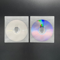 100 pcs/pack OPP Clear Film Non-tissé CD Pouch/DVD Pocket Disc Bag