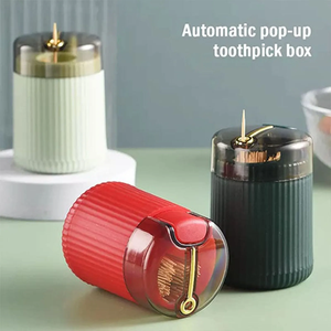 Distributeur Automatique de Cure-dents Pop-Up, Boîte de Rangement Créative en Plastique Portable, Organisateur à Pression Marque <span class=keywords><strong>DanYa</strong></span> - Product Image 3