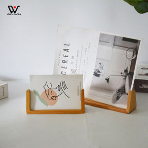 Logo personalizzato regalo di laurea di compleanno artigianato in legno supporto per Stent a forma di U supporto per foto in legno - Product Image 3