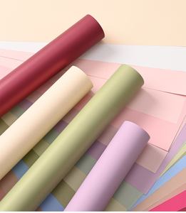 Papel de regalo floral JOYWOOD resistente al agua con color sólido grueso para floristería - Product Image 2