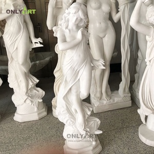 Statuette <span class=keywords><strong>de</strong></span> la vierge marie en pierre sculptée, Statue religieuse, antique et chrétien, blanc, marbre, idéal pour cadeau - Product Image 4