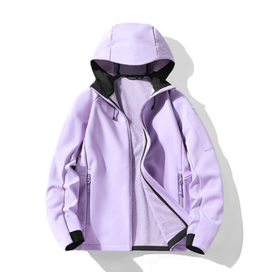 Veste à capuche Softshell imperméable pour homme Veste à capuche en polaire à membrane 3 couches Coupe-vent pour homme jeune - Product Image 6