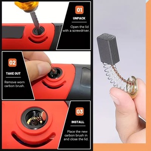 ชุดแปรงถ่านมอเตอร์ไฟฟ้า 69 ชิ้น 23 ขนาด อะไหล่ซ่อมเครื่องมือไฟฟ้า - Product Image 4