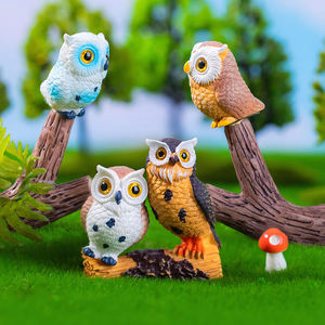 <strong>Tiny</strong> Luminous Resin Owls Glow Dark Miniature <strong>Figurines</strong> for Garden Micro Landscape Christmas Ornament Halloween Business Gifts - Product Image 4