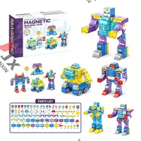 Productos Novedosos 2026 STEM DIY, Juguetes de Cubos Magnéticos de Plástico, Juego Educativo para Niños Pequeños, Bloques de Construcción Magnéticos 3D, Robot Mágico para Niños