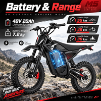Moto électrique tout-terrain M5 26 Nm de couple maximal, 48 V 2500 W de puissance de pointe, transmission directe