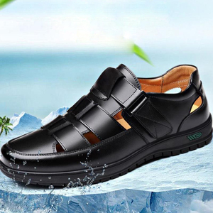 Zapatos de <span class=keywords><strong>Cuero</strong></span> <span class=keywords><strong>para</strong></span> <span class=keywords><strong>Hombre</strong></span>, Calzado de Vestir Casual de Negocios con Suela Blanda Antideslizante, <span class=keywords><strong>Sandalias</strong></span> Caladas de Verano <span class=keywords><strong>para</strong></span> Personas Mayores, Zapatos Personalizados - Product Image 4