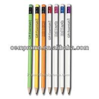 Crayon plat de charpentier en bois noir de 7 pouces, marque OEM, logo sérigraphié, corps multicolore, pour dessin de charpentier