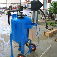 Machine de sablage manuelle sans poussière de qualité industrielle avec moteur à jet céramique pour l'élimination de la rouille et le nettoyage des métaux