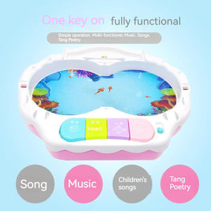 Jouets de pêche électriques pour enfants, ensemble de machine à pêcher pingouin, jeux de table, escalade d'obstacles, lumières, musique, histoires éducatives précoce - Product Image 5