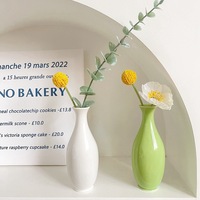Vase à fleurs en céramique miniature fait main, style Instagram, moderne et minimaliste, pour la décoration de salon, d'entrée ou de table, hydroponique