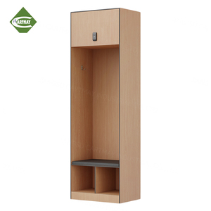 Cartmay tùy chỉnh thiết kế không thấm nước rắn HPL tủ khóa Bóng Đá vận động viên Locker với băng ghế dự bị - Product Image 6