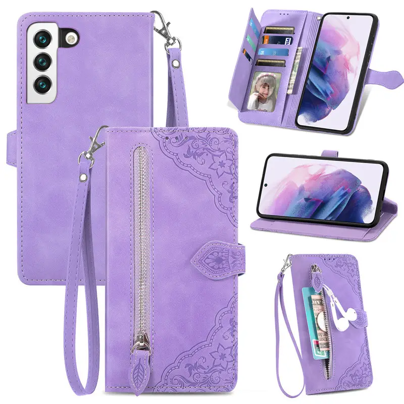 Flip Stand Holder PU Leather For Samsung S10 S20 plus S21FE A53 Back Case For Samsung Galaxy A33 Leather Case Covers