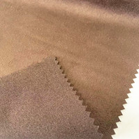 Tissu en daim Amara tissé en chaîne 100% polyester de haute qualité, tissu de revêtement de toit en daim