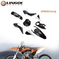 Haute qualité moto Dirt Bike PP carénage Kits complets et garde-boue couvrant capot pour KT250 KT 250
