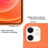 Casing Dompet Ponsel TPU Lembut Silikon Tahan Guncangan, Casing Dompet Tempat Kartu ID Kredit untuk iPhone 12 Pro Max