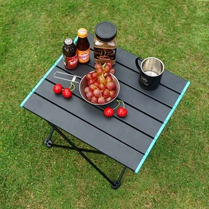 Tavolo <span class=keywords><strong>da</strong></span> picnic <span class=keywords><strong>da</strong></span> campeggio pieghevole <span class=keywords><strong>da</strong></span> <span class=keywords><strong>esterno</strong></span> leggero in alluminio a basso profilo piccolo - Product Image 2