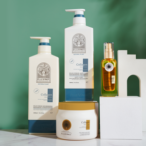Shampooing <span class=keywords><strong>et</strong></span> après-<span class=keywords><strong>shampoing</strong></span> réparateurs anti-chute à base de collagène <span class=keywords><strong>et</strong></span> de protéines de soie, <span class=keywords><strong>pour</strong></span> <span class=keywords><strong>cheveux</strong></span> fins <span class=keywords><strong>et</strong></span> abîmés, vente en gros d'usine - Product Image 1
