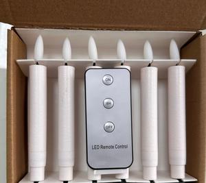 Luz de Vela LED de Plástico de 6L, Blanco Cálido, con Control Remoto, Funciona con Pilas, para Adornos de Árbol de Navidad o Decoración del Hogar - Product Image 1