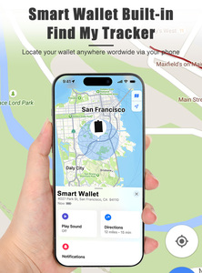 Ví <span class=keywords><strong>GPS</strong></span> thông minh, kẹp tiền bật lên, tích hợp sạc không dây, thiết bị định vị - Product Image 5