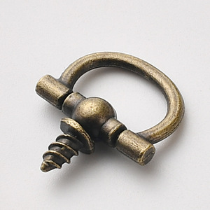 Mini tirador de cajón vintage de aleación de zinc con asa de bronce antiguo, fácil instalación - Product Image 4