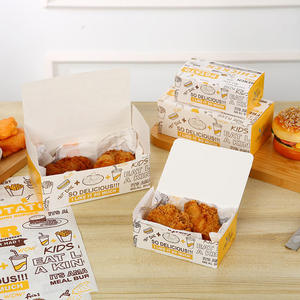 Caja de papel Kraft marrón desechable para almuerzo, sándwiches, embalaje de alimentos para llevar rápido para ensalada, sushi, azúcar, gelatina en relieve - Product Image 6