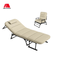 Lits de camping pliants portables modernes ergonomiques professionnels chaise d'extérieur pliable pour adultes