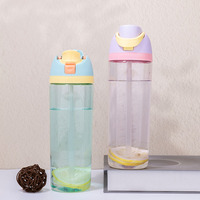 Bouteille en plastique écologique portable de haute qualité, neuve, résistante aux hautes températures, 770 ml, anti-fuite, pour boire directement en voyage