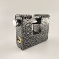 Cadenas en fer de 80mm avec 4 clés en fer, cadenas carré