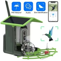 Mangeoire à oiseaux intelligente OEM avec caméra couleur Full HD 4MP, vision nocturne, reconnaissance de plus de 10 000 oiseaux, dissuasion des écureuils, alimentation solaire, pour extérieur