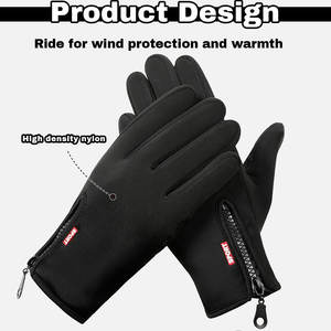 Erkekler için profesyonel özel tasarım kaymaz dokunmatik ekran kış iş eldivenleri - Product Image 6