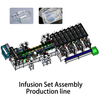 Ligne d'assemblage et d'emballage automatique de kits de perfusion IV/Machine de production automatique de kits de perfusion jetables