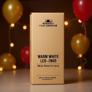 Marbeola Warm White Led <b>String</b> 49.2 Ft Pvc Party <b>Lighting</b> - Product Image 2