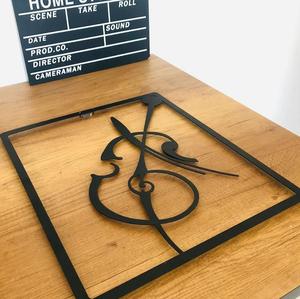 Musica violino Wall Sign Modern Housewarming Gift arazzi soggiorno Decor For Kids Metal Wall <span class=keywords><strong>Art</strong></span> - Product Image 3